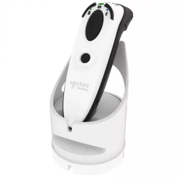 Socket Mobile DURASCAN D720 Lector de códigos de barras lineal y QR blanco con base de carga