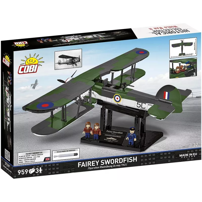 COBI KLOCKI Bloques de construcción Fairey Swordfish Executive Edition 959 piezas