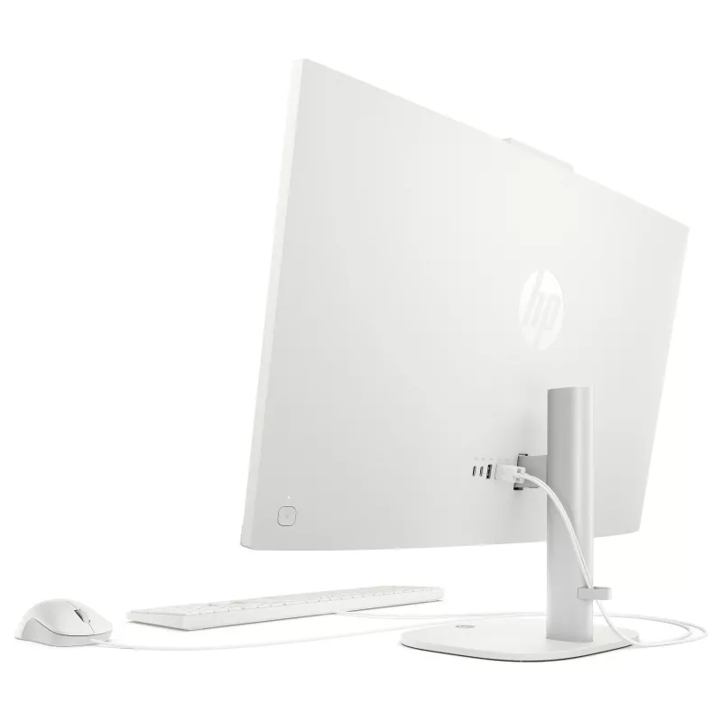 HP OmniStudio All-in-One 27-cw0174ng PC, pantalla QHD de 27 inch, AMD Ryzen AI 7 445, 24GB RAM, 512GB SSD, Windows 11 Home, blanco