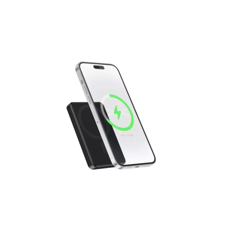 Gembird PB05-WPC15M-01 Batería externa inalámbrica magnética 15W, 5000mAh, negra