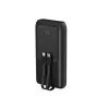 Gembird PB20-PD20-LCD-01 Batería externa de carga rápida con cables integrados, 20 W, 20000 mAh, negra