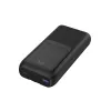 Gembird PB20-PD20-LCD-01 Batería externa de carga rápida con cables integrados, 20 W, 20000 mAh, negra