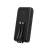 Gembird PB20-PD20-LCD-01 Batería externa de carga rápida con cables integrados, 20 W, 20000 mAh, negra