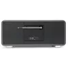 TechniSat DIGITRADIO 602 Radio DAB+/FM/Internet con Bluetooth, reproductor de CD y base de carga Qi - antracita/plata