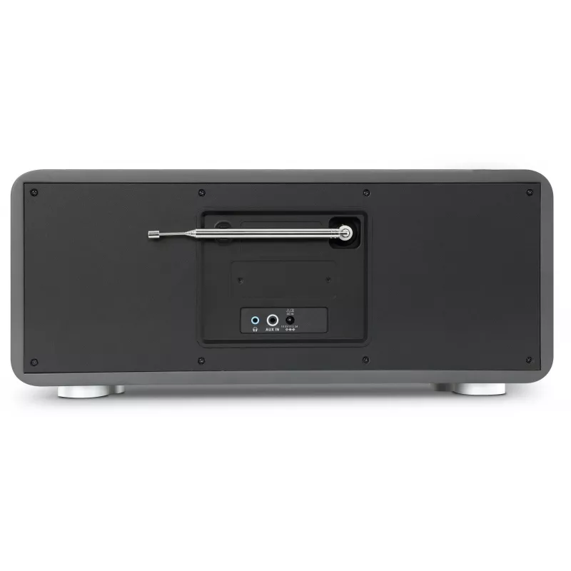 TechniSat DIGITRADIO 602 Radio DAB+/FM/Internet con Bluetooth, reproductor de CD y base de carga Qi - antracita/plata