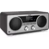 TechniSat DIGITRADIO 602 Radio DAB+/FM/Internet con Bluetooth, reproductor de CD y base de carga Qi - antracita/plata