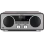 TechniSat DIGITRADIO 602 Radio DAB+/FM/Internet con Bluetooth, reproductor de CD y base de carga Qi - antracita/plata