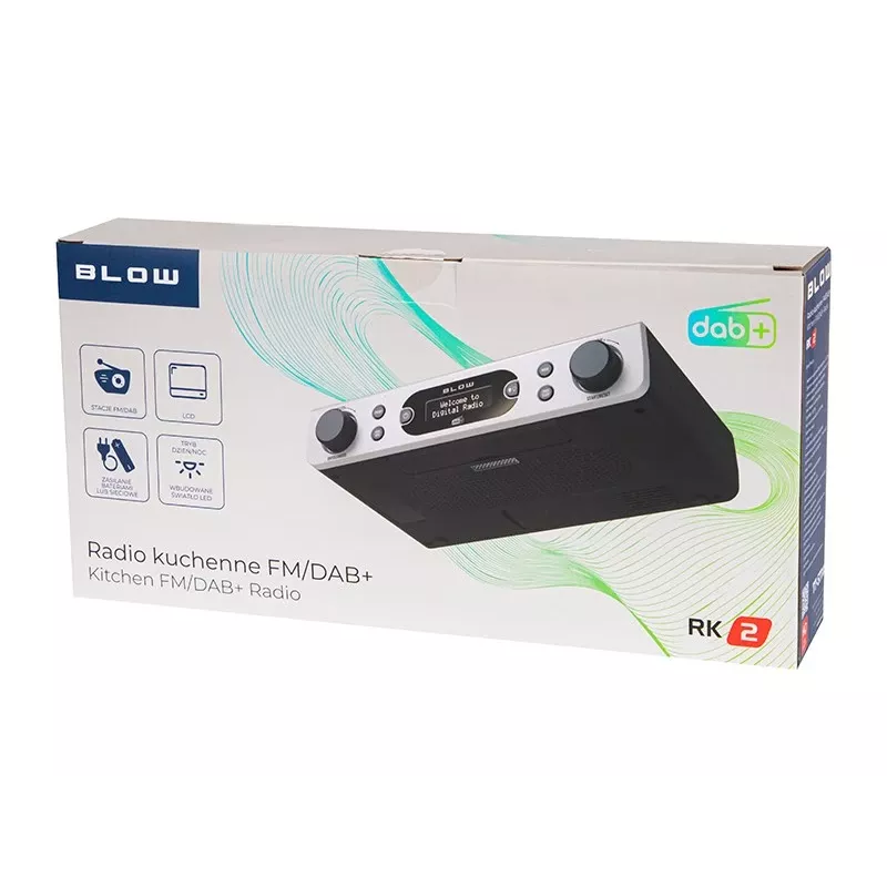 BLOW RK2 Radio de cocina FM/DAB+ plata