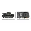 COBI 958 PCS HC WWII Panzer III Ausf. H Set de bloques de construcción