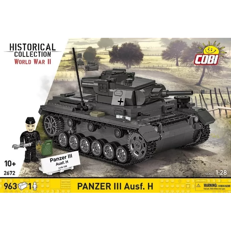 COBI 958 PCS HC WWII Panzer III Ausf. H Set de bloques de construcción