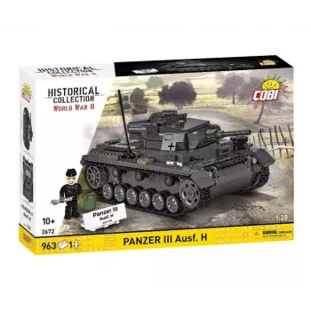 COBI 958 PCS HC WWII Panzer III Ausf. H Set de bloques de construcción