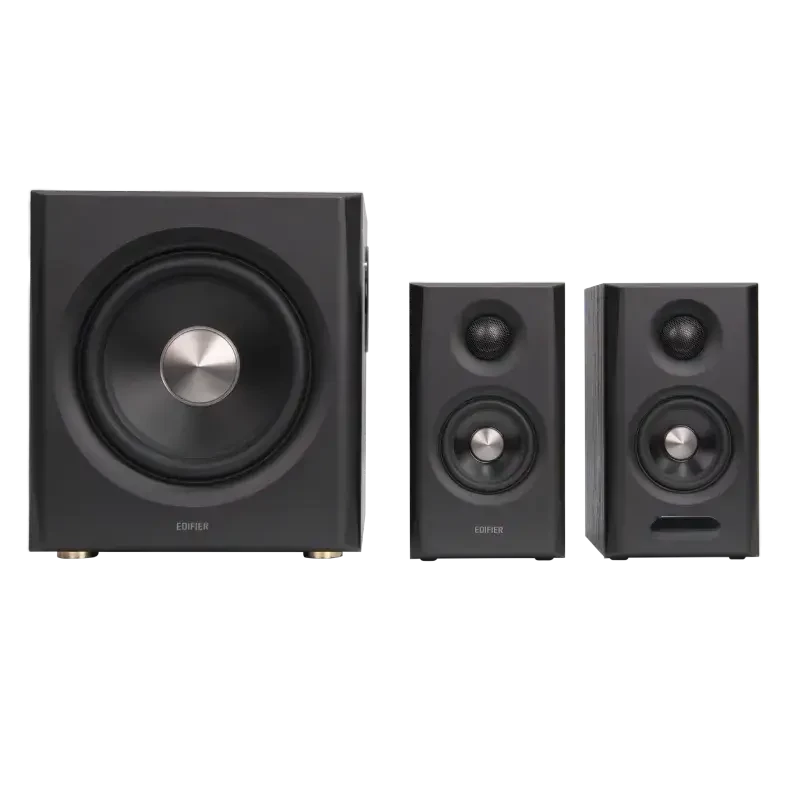 Edifier S355DB Sistema de altavoces de estantería 2.1 con subwoofer, negro