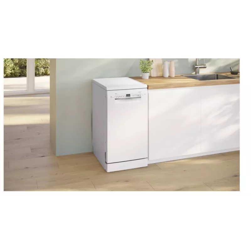 Bosch Serie 2 SPS2HKW55E Lavavajillas de libre instalación slim, 10 cubiertos, Blanco