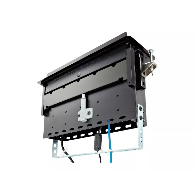 StarTech.com Caja de conexiones de sobremesa de doble módulo - Personalizable - Enrasada - Negro