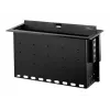 StarTech.com Caja de conexiones de sobremesa de doble módulo - Personalizable - Enrasada - Negro