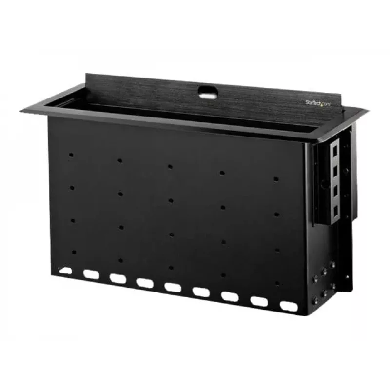 StarTech.com Caja de conexiones de sobremesa de doble módulo - Personalizable - Enrasada - Negro