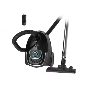 Cecotec Conga Powerbag 2500 Plus Aspirador con bolsa, 850 W, 2,5 L de depósito, Negro