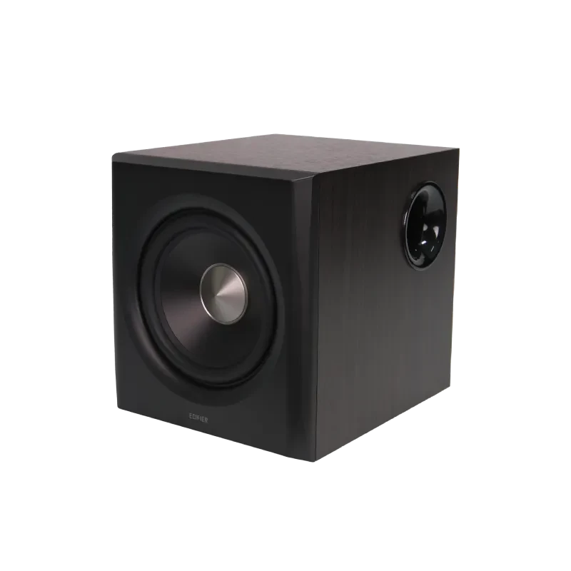 Edifier S355DB Sistema de altavoces de estantería 2.1 con subwoofer, Nogal