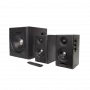 Edifier S355DB Sistema de altavoces de estantería 2.1 con subwoofer, Nogal