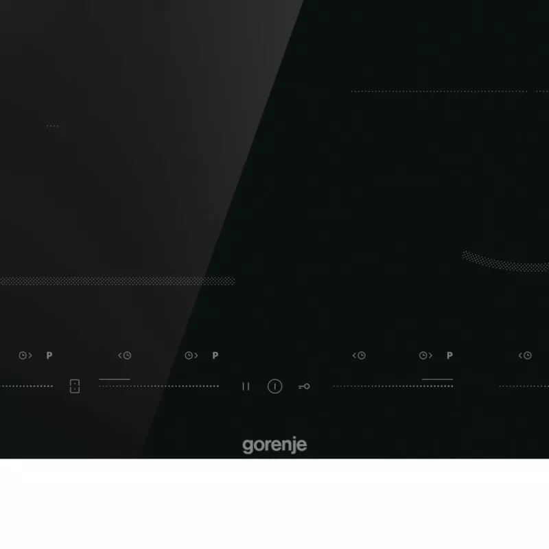 Gorenje Placa de inducción GI6432BSC 60 cm Negra con PowerBoost, temporizador, bloqueo infantil