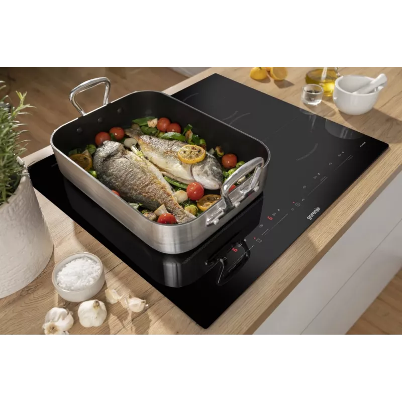 Gorenje Placa de inducción GI6432BSC 60 cm Negra con PowerBoost, temporizador, bloqueo infantil