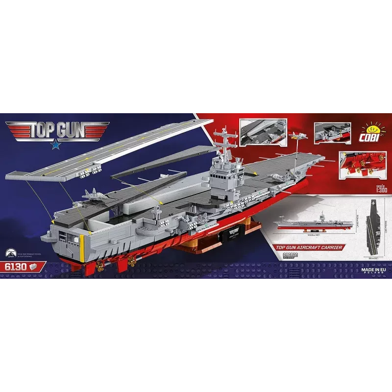 COBI KLOCKI Bloques Top Gun Portaaviones 6130 piezas