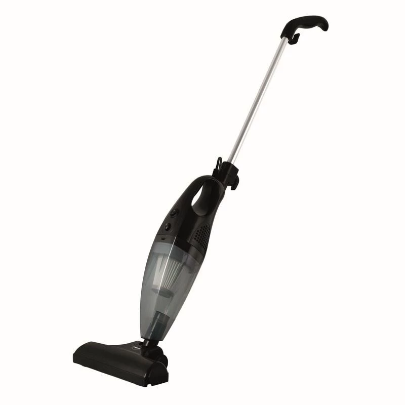 ELDOM OC600 2in1 TWINN Aspirador de batería, sin bolsa, HEPA, Negro/Gris con detalles rojos