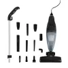 ELDOM OC600 2in1 TWINN Aspirador de batería, sin bolsa, HEPA, Negro/Gris con detalles rojos