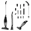 ELDOM OC600 2in1 TWINN Aspirador de batería, sin bolsa, HEPA, Negro/Gris con detalles rojos