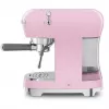 Smeg ECF02PKEU Cafetera espresso estilo retro años 50, 1350 W, Rosa
