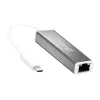 j5create Adaptador USB-C a Gigabit Ethernet Plateado JCE133G-N