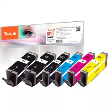 Peach Ink Save Pack Plus PI100-397 Compatible con Canon PGI-580XXL CLI-581XXL Multipack 6 cartuchos