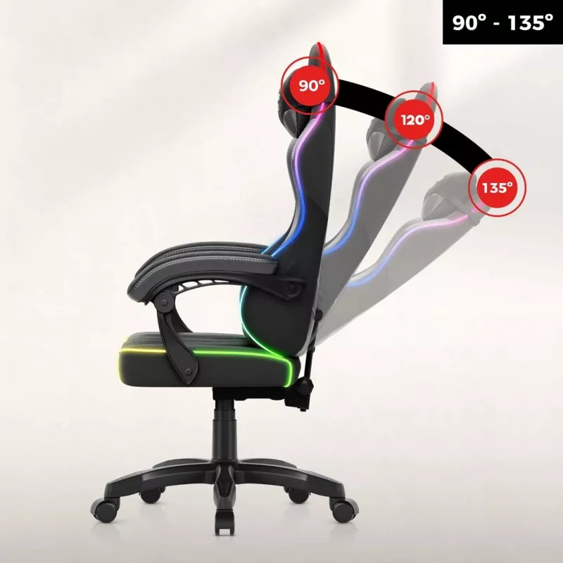 Huzaro Force 2.7 RGB Silla Gaming negra