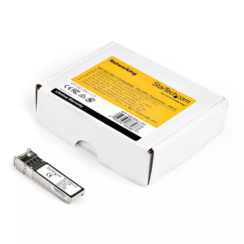 StarTech.com SFP-10G-BXU-I-ST Módulo transceptor SFP+ - Compatible con Cisco - 10 Gbit/s - 10 km - Singlemode - LC