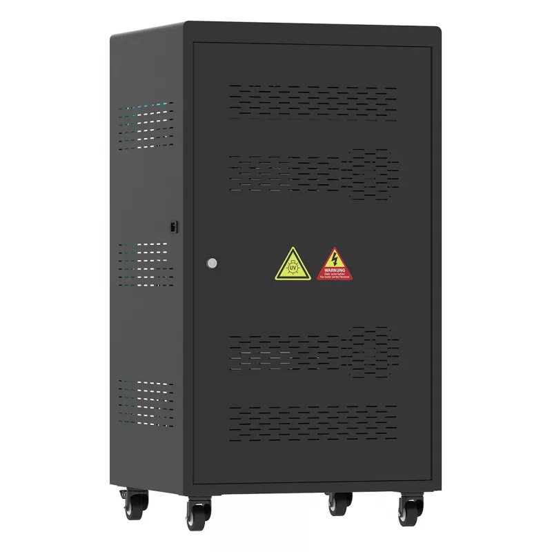 GoodConnections ANTARES PRO N36C Carro de carga para portátiles de hasta 15,6 pulgadas USB-C 65W Port PD3.0 Desinfección UVC Negro