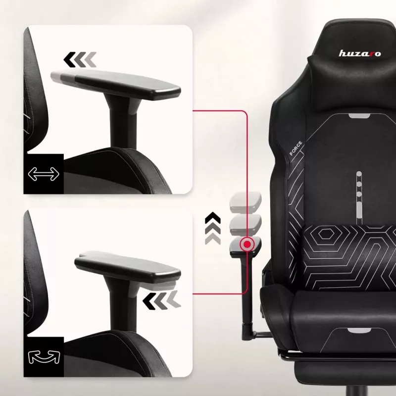 Huzaro Force 8.1 Silla Gaming negra
