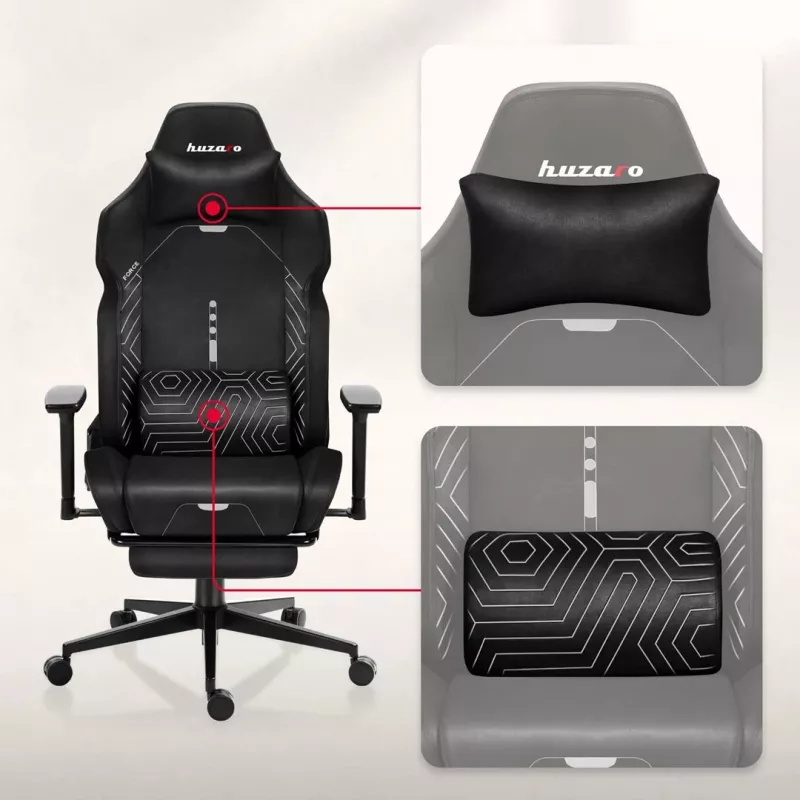 Huzaro Force 8.1 Silla Gaming negra
