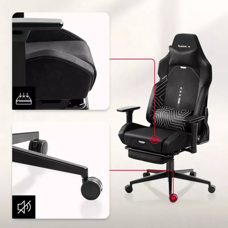 Huzaro Force 8.1 Silla Gaming negra