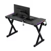 HUZARO Hero 2.3 RGB escritorio gaming - 1200x600mm, negro, Carbon Flex, RGB LED, altura fija