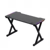 HUZARO Hero 2.3 RGB escritorio gaming - 1200x600mm, negro, Carbon Flex, RGB LED, altura fija