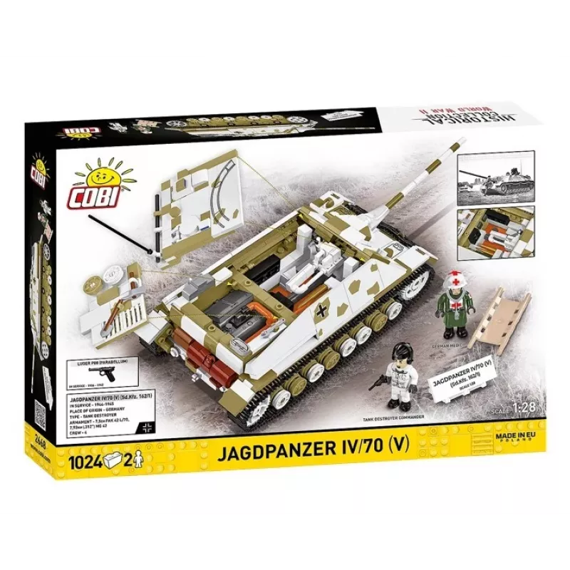 COBI KLOCKI Historical Collection Jagdpanzer IV/70 (V) (Sd.Kfz.162/1) set de bloques de construcción 1024 piezas