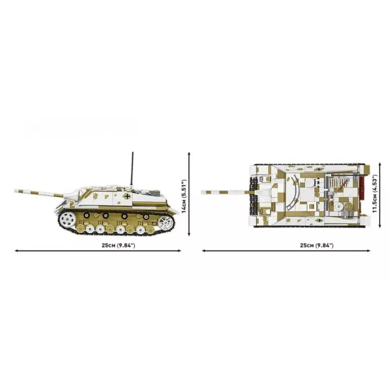 COBI KLOCKI Historical Collection Jagdpanzer IV/70 (V) (Sd.Kfz.162/1) set de bloques de construcción 1024 piezas