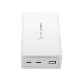 j5create JUP37185W-EN cargador GaN PD 3.1 USB-C de 3 puertos 185W blanco