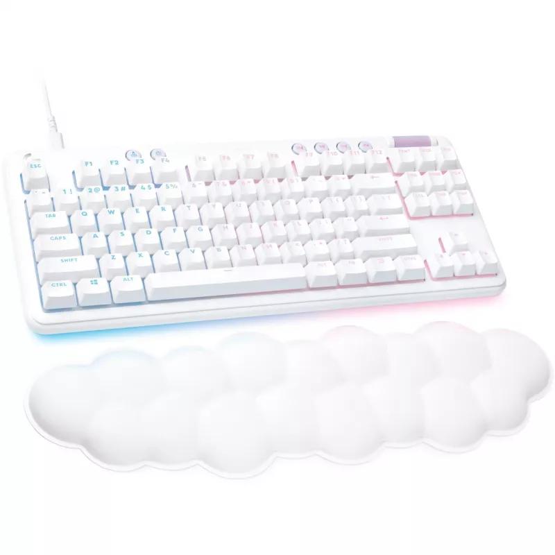 Logitech G G713 TKL teclado gaming mecánico - White Mist (Aurora Collection)