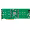 HighPoint Rocket 1508 tarjeta HBA NVMe de 8x puertos M.2 a PCIe 4.0 x16 con interfaz C