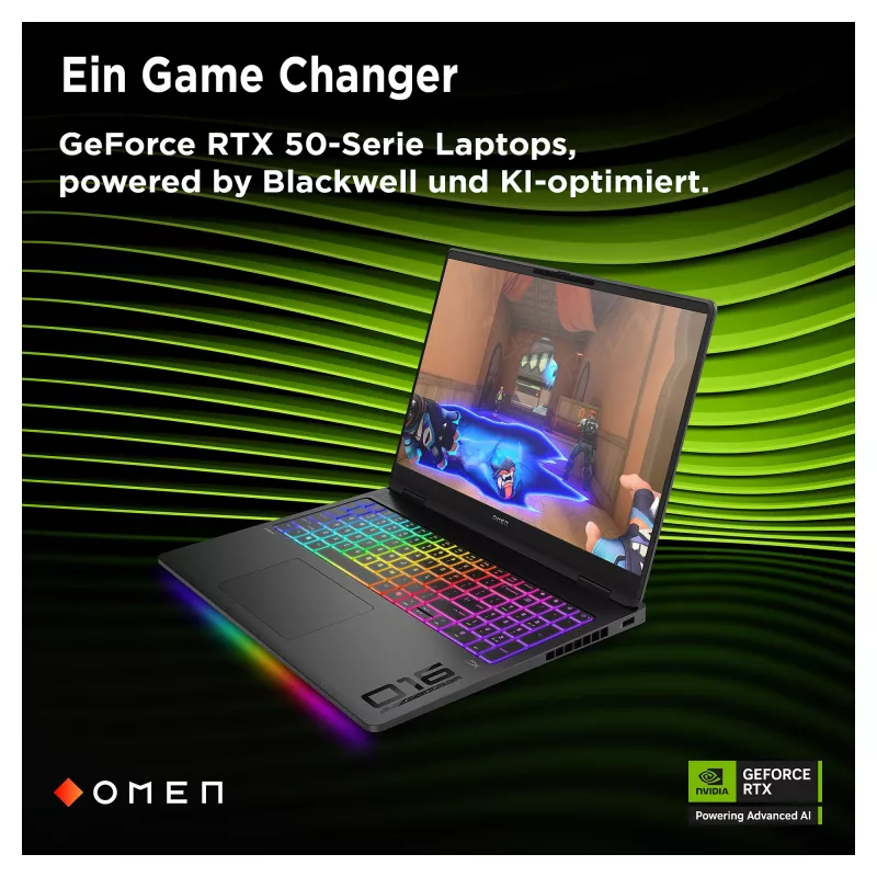 HP OMEN MAX 16-ah0178ng portátil gaming 16,0 inch QHD IPS 240Hz 500Nits, Intel Core Ultra 7 255HX, 32GB RAM, 1TB SSD, RTX 5080, Windows 11 Home