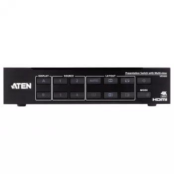 ATEN VP2420 conmutador de presentación 4x2 True 4K con Multi View