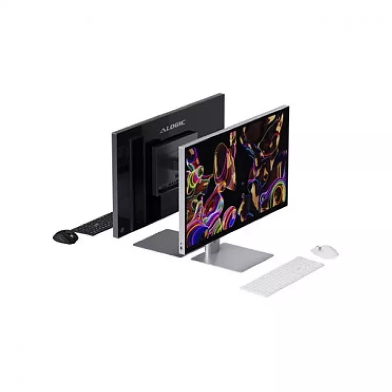 ALOGIC Aspekt 32 monitor con base de conexión 4K UHD Space Grey