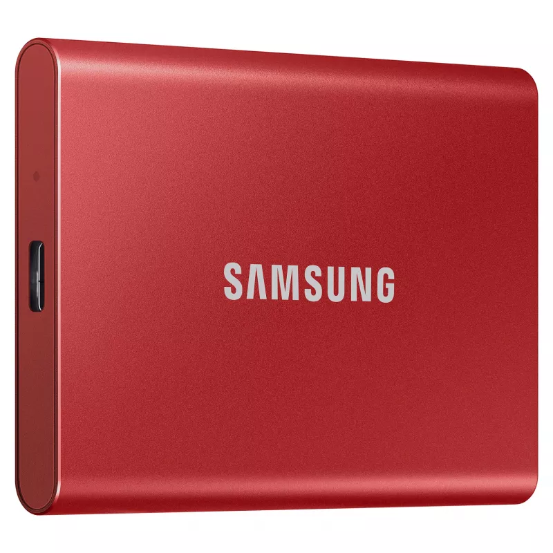 Samsung Portable SSD T7 500GB USB 3.2 Gen 2 Metallic Red Unidad de estado sólido externa