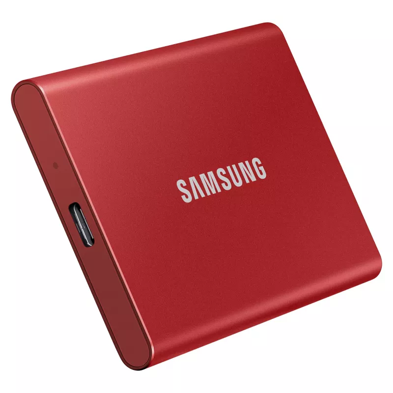 Samsung Portable SSD T7 500GB USB 3.2 Gen 2 Metallic Red Unidad de estado sólido externa